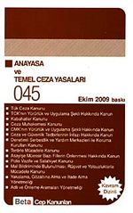 Türkiye Cumhuriyeti Anayasası ve Temel Ceza Yasaları / Cep Kanunları 045