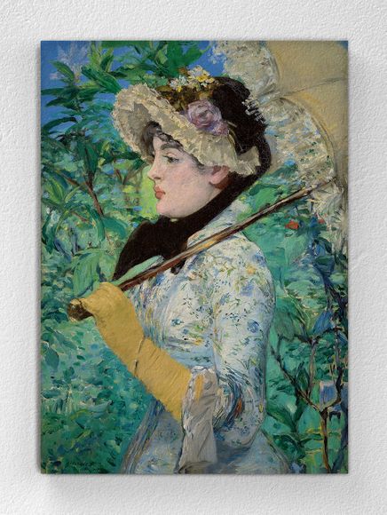Full Frame pratiCanvas Tablo - Edouard Manet - Jeanne (Spring) (FF-PCŞ218)