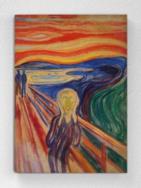 Full Frame pratiCanvas Tablo - Edvard Munch The Scream(FF-PCŞ222)