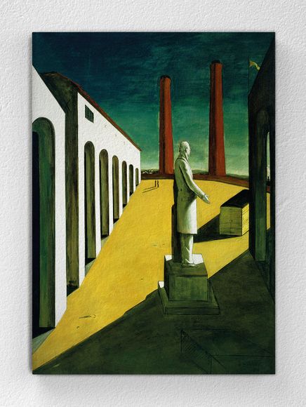 Full Frame pratiCanvas Tablo - Giorgio de Chirico - The Enigma of a Day (FF-PCŞ237)