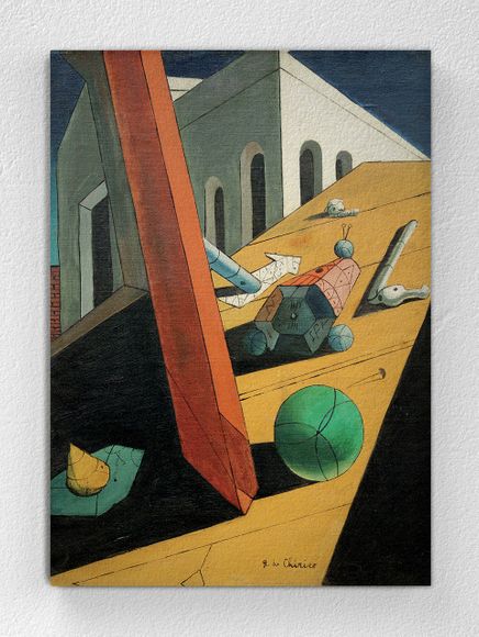 Full Frame pratiCanvas Tablo - Giorgio de Chirico - The Evil Genius of a King (FF-PCŞ238