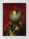 Full Frame pratiCanvas Tablo - Peter Paul Rubens - Portrait of the Infanta Isabella (FF-PCŞ305)