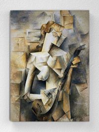 Full Frame pratiCanvas Tablo - Pablo Picasso - Girl with a Mandolin (FF-PCŞ290)