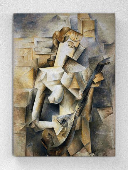Full Frame pratiCanvas Tablo - Pablo Picasso - Girl with a Mandolin (FF-PCŞ290)