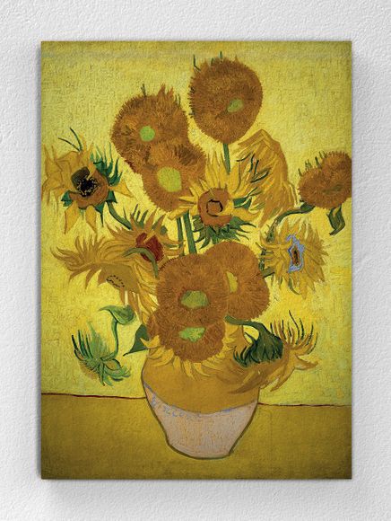 Full Frame pratiCanvas Tablo - Vincent Van Gogh - Sunflowers (FF-PCŞ176)