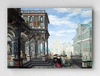 Full Frame pratiCanvas Tablo - Dirck van Delen - An Architectural Fantasy (FF-PCŞ214)