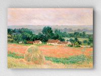 Full Frame pratiCanvas Tablo - Claude Monet - Haystack at Giverny (FF-PCŞ200)