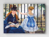 Full Frame pratiCanvas Tablo - Edouard Manet - Le Chemin de fer (FF-PCŞ219)