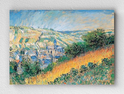 Full Frame pratiCanvas Tablo - Claude Monet - Vue de Vétheuil (FF-PCŞ204)