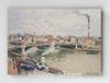 Full Frame pratiCanvas Tablo - Camille Pissarro - Morning, An Overcast Day, Rouen (FF-PCŞ181)