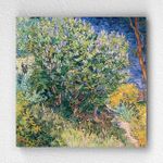 Full Frame pratiCanvas Tablo - Vincent van Gogh - Lilac Bush (FF-PCŞ174)