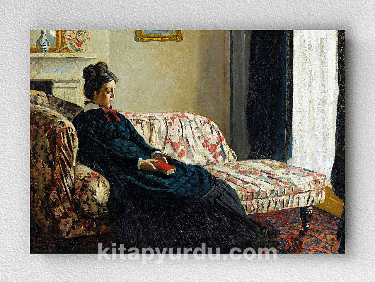 Портрет жены Клода Моне на диване