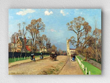 Full Frame pratiCanvas Tablo - Camille Pissarro - The Avenue, Sydenham (FF-PCŞ190)