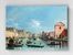 Full Frame pratiCanvas Tablo - Bernardo Bellotto - Venice- The Grand Canal facing Santa Croce (FF-PCŞ186)
