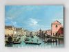 Full Frame pratiCanvas Tablo - Bernardo Bellotto - Venice- The Grand Canal facing Santa Croce (FF-PCŞ186)