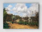 Full Frame pratiCanvas Tablo - Camille Pissarro - View from Louveciennes	(FF-PCŞ182)