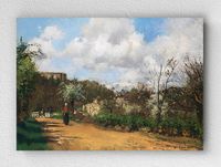 Full Frame pratiCanvas Tablo - Camille Pissarro - View from Louveciennes	(FF-PCŞ182)