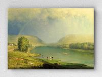 Full Frame pratiCanvas Tablo - George Inness - The Delaware Water Gap (FF-PCŞ233)