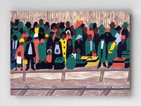 Full Frame pratiCanvas Tablo - Jacob Lawrence And the migrants kept coming (FF-PCŞ254)
