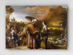 Full Frame pratiCanvas Tablo - Gerbrand van den Eeckhout - Rebekah and Eliezer at the Well (FF-PCŞ234)