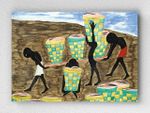 Full Frame pratiCanvas Tablo - Jacob Lawrence Child Labor And A Lack Of Education Was One Of The Other Reasons For People Wishing To Leave Their Homes (FF-PCŞ255)