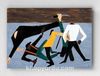 Full Frame pratiCanvas Tablo - Jacob Lawrence One of the largest race riots occurred in East St. Louis (FF-PCŞ256)