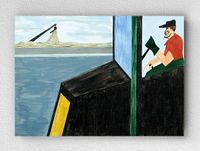 Full Frame pratiCanvas Tablo - Jacob Lawrence The World War Had Caused A Great Shortage İn Orthern industry And Also Citizens Of Foreign Countries Were Returning Home (FF-PCŞ260)