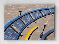 Full Frame pratiCanvas Tablo - Jacob Lawrence They Also Worked İn Large Numbers On The Railroad (FF-PCŞ261)