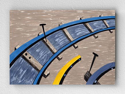 Full Frame pratiCanvas Tablo - Jacob Lawrence They Also Worked İn Large Numbers On The Railroad (FF-PCŞ261)