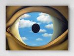 Full Frame pratiCanvas Tablo - René Magritte - The False Mirror (FF-PCŞ314)