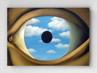 Full Frame pratiCanvas Tablo - René Magritte - The False Mirror (FF-PCŞ314)