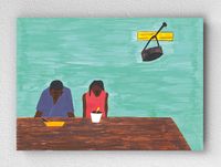 Full Frame pratiCanvas Tablo - Jacob Lawrence They Were Very Poor (FF-PCŞ263)