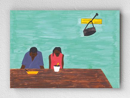 Full Frame pratiCanvas Tablo - Jacob Lawrence They Were Very Poor (FF-PCŞ263)