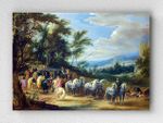 Full Frame pratiCanvas Tablo - Adam-François van der Meulen - Philippe François d'Arenberg meeting Troops (FF-PCŞ171)