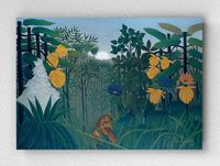 Full Frame pratiCanvas Tablo - Henri Rousseau - The Repast of the Lion (FF-PCŞ248)