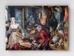 Full Frame pratiCanvas Tablo - Joachim Beuckelaer - The Four Elements Fire (FF-PCŞ266)