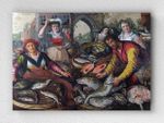 Full Frame pratiCanvas Tablo - Joachim Beuckelaer - The Four Elements Water	(FF-PCŞ267)