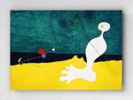 Full Frame pratiCanvas Tablo - Joan Miró - Person Throwing a Stone at a Bird (FF-PCŞ269)