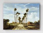 Full Frame pratiCanvas Tablo - Meindert Hobbema - The Avenue at Middelharnis (FF-PCŞ279)