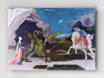 Full Frame pratiCanvas Tablo - Paolo Uccello - Saint George and the Dragon (FF-PCŞ294)