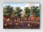 Full Frame pratiCanvas Tablo - Paulus Constantijn La Fargue - The Grote Markt at The Hague (FF-PCŞ300)