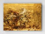 Full Frame pratiCanvas Tablo - Peter Paul Rubens - A Lion Hunt (FF-PCŞ306)