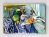 Full Frame pratiCanvas Tablo - Paul Cézanne - Still Life with a Ginger Jar and Eggplants (FF-PCŞ296)