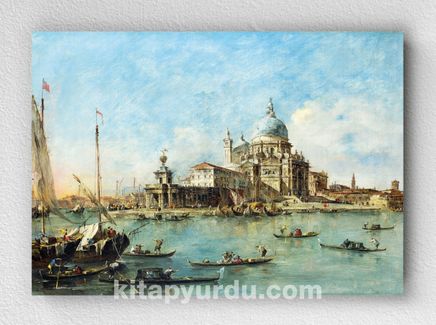 Full Frame pratiCanvas Tablo - Francesco Guardi - Venice- The Punta della Dogana (FF-PCŞ229)