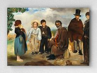 Full Frame pratiCanvas Tablo - Edouard Manet - Le Vieux Musicien (FF-PCŞ220)