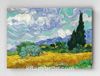 Full Frame pratiCanvas Tablo - Vincent van Gogh - Wheat Field with Cypresses (FF-PCŞ333)