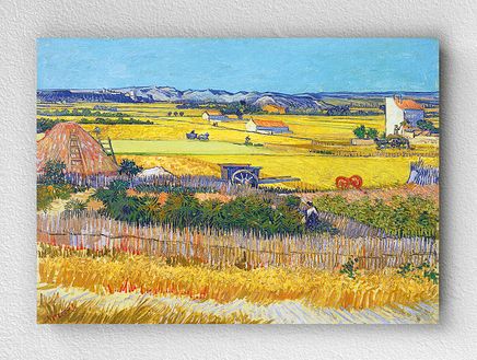 Full Frame pratiCanvas Tablo - Vincent van Gogh - The Harvest, 1888	(FF-PCŞ331)