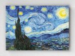 Full Frame pratiCanvas Tablo - Vincent van Gogh - Starry Night, 1889	(FF-PCŞ330)