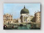 Full Frame pratiCanvas Tablo - Studio of Canaletto - Venice  S Simeone Piccolo	(FF-PCŞ318)