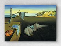 Full Frame pratiCanvas Tablo - Salvador Dalí - Belleğin Azmi - Eriyen Saatler ya da La persistencia de la memoria (FF-PCŞ316)